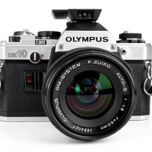 Olympus OM10 SLR Film Camera with Hot Shoe Flash-0